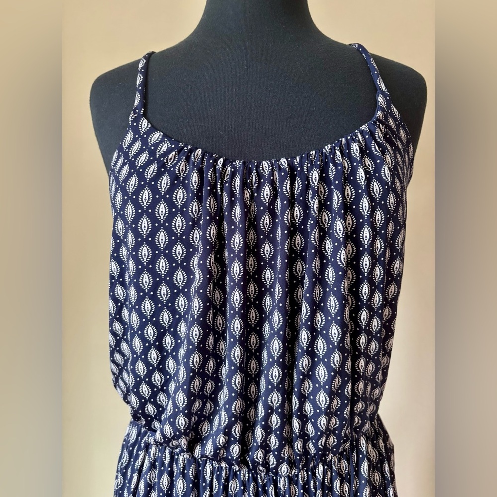 Kaleigh Adalia Knit Navy Patterned Jumpsuit - Picture 5 of 12